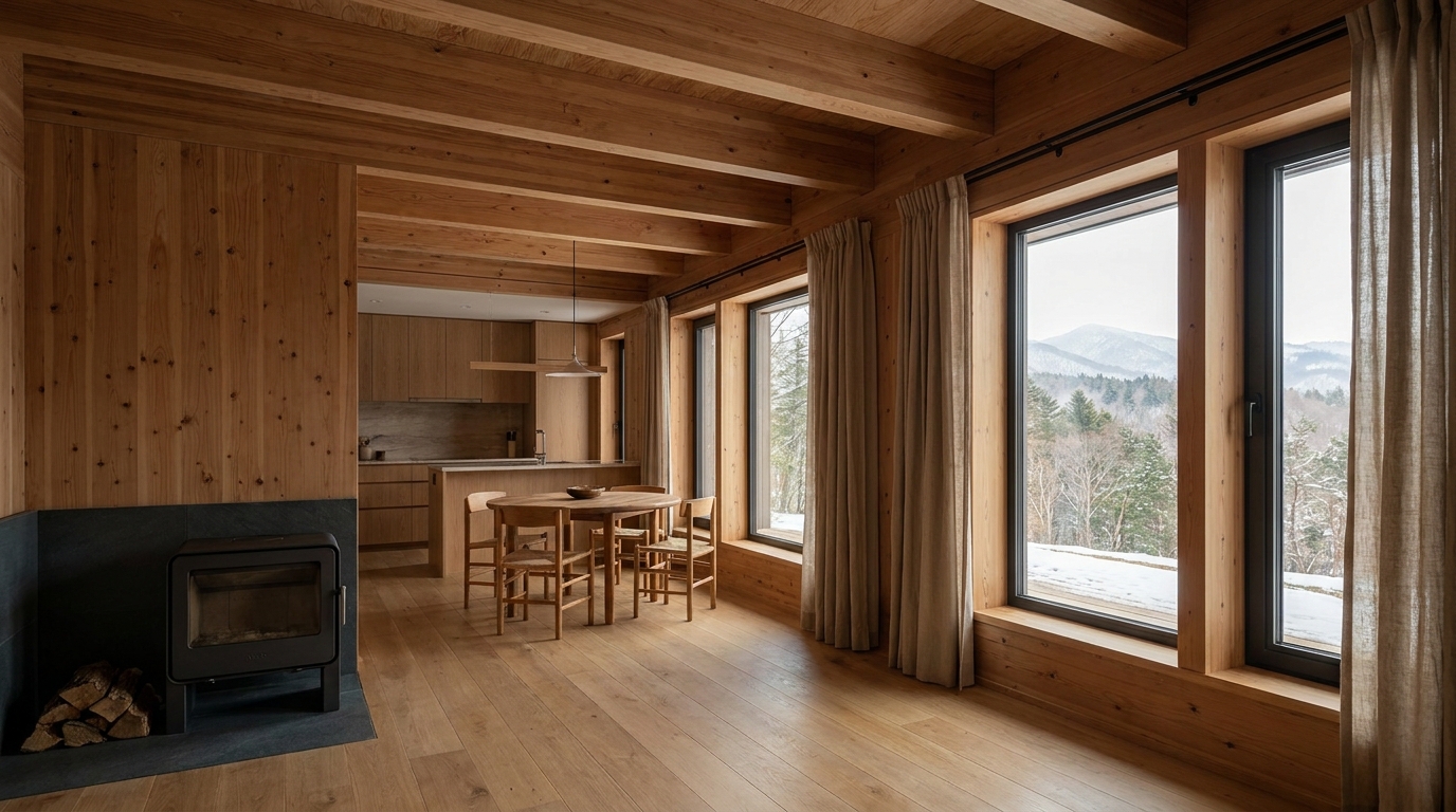 月の小屋 内観