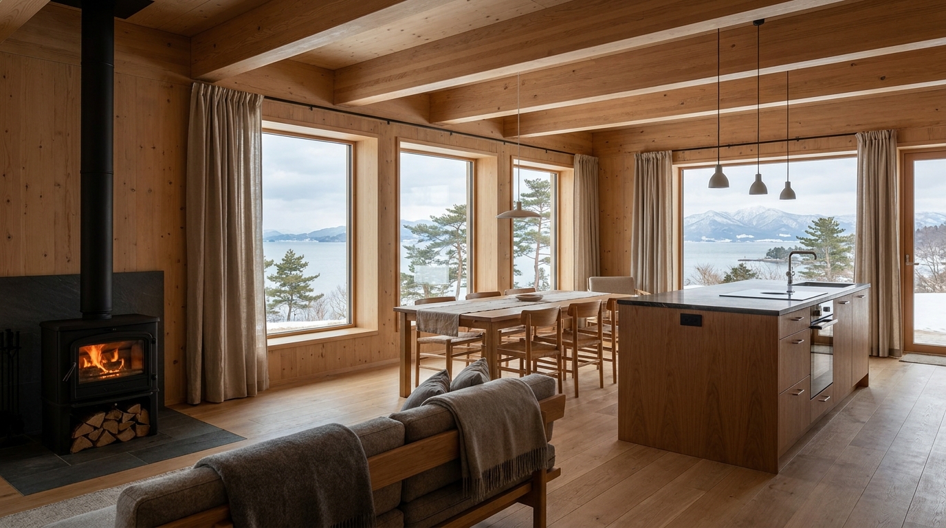風の小屋 内観