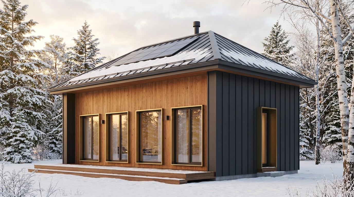 東の砦 外観 — AI render based on BIM specs