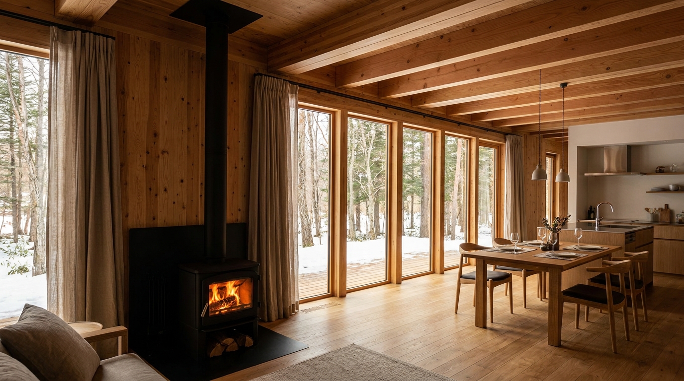 月の小屋 内観