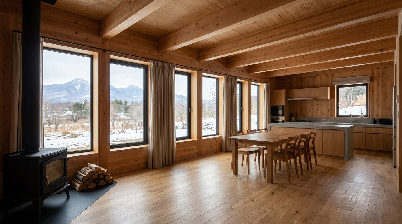 南の小屋 内観