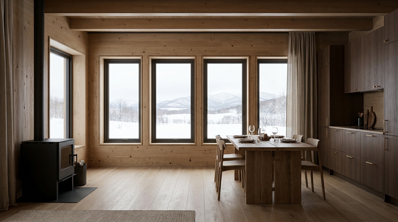 森の小屋 内観
