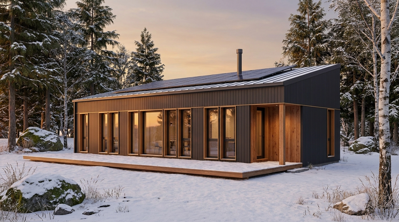 北の杜 外観 — AI render based on BIM specs
