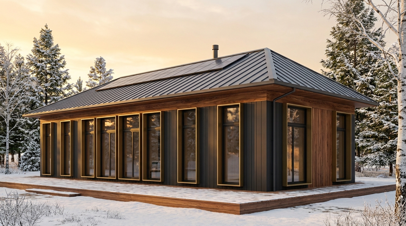 陽の里 外観 — AI render based on BIM specs