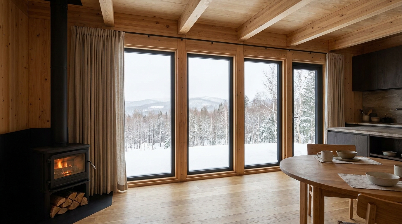 霧の小屋 内観