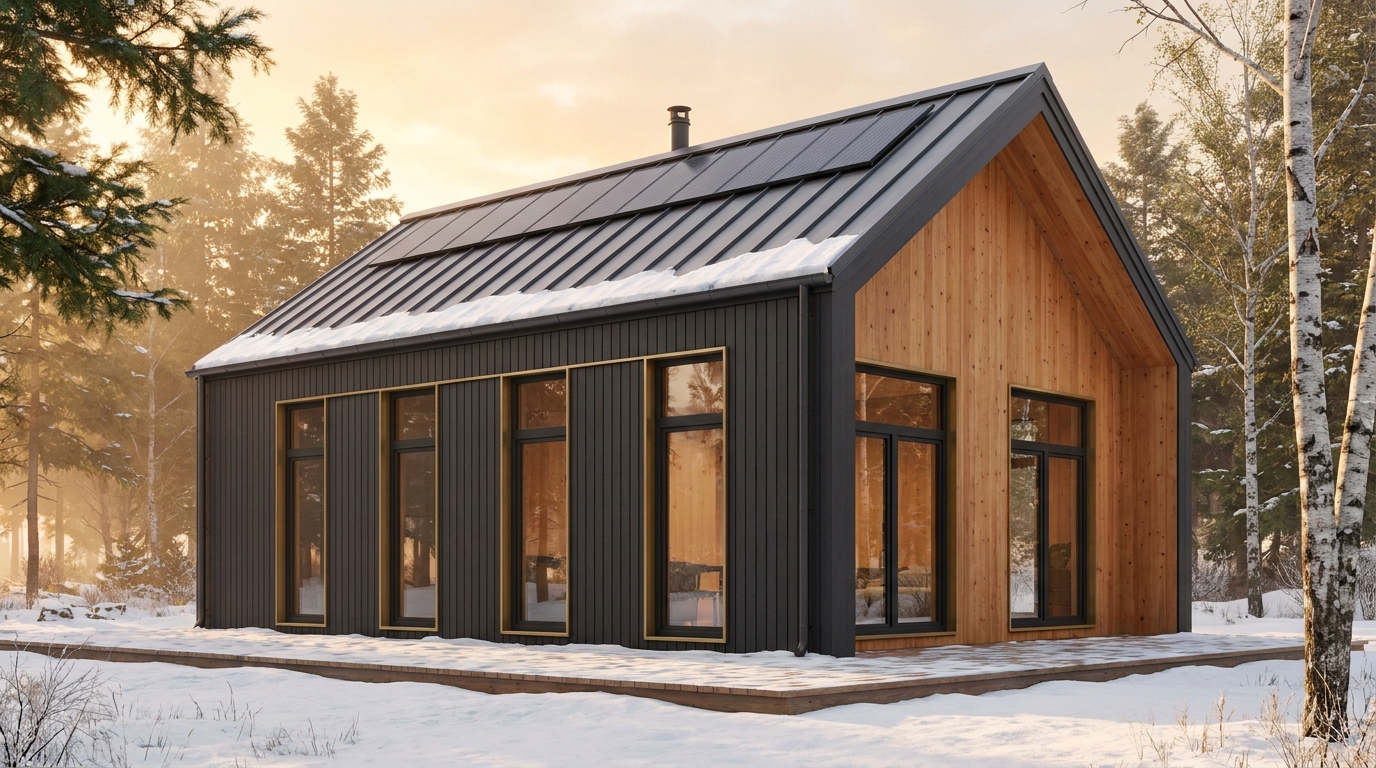 風の砦 外観 — AI render based on BIM specs