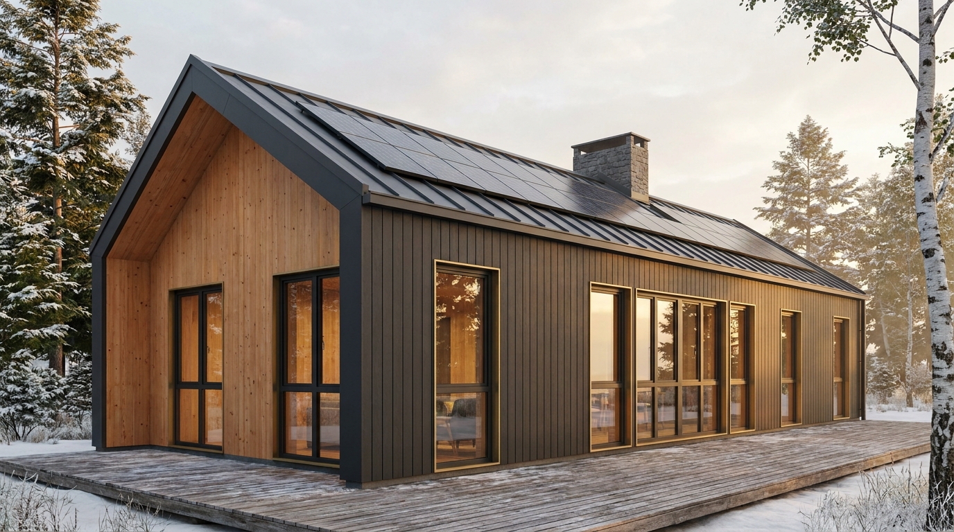 南の館 外観 — AI render based on BIM specs
