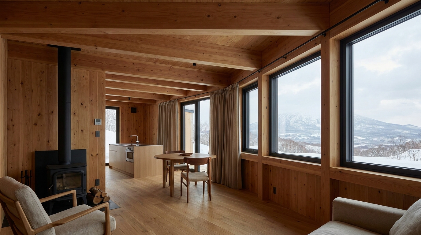 北の小屋 内観