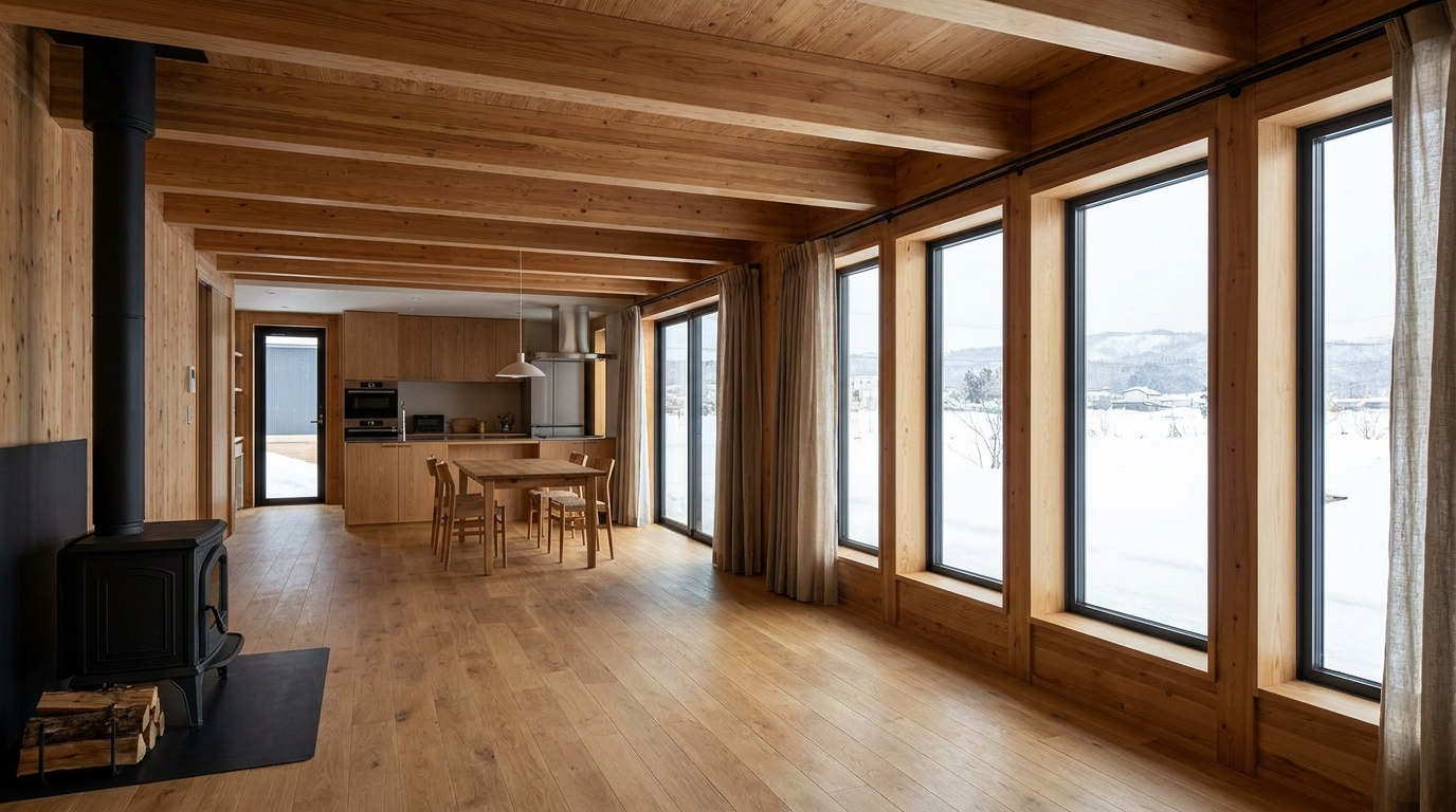 北の小屋 内観