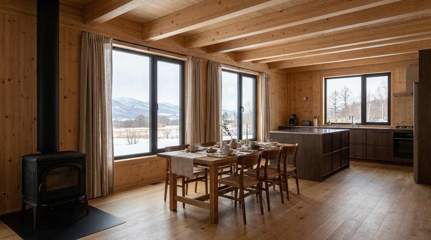 北の小屋 内観