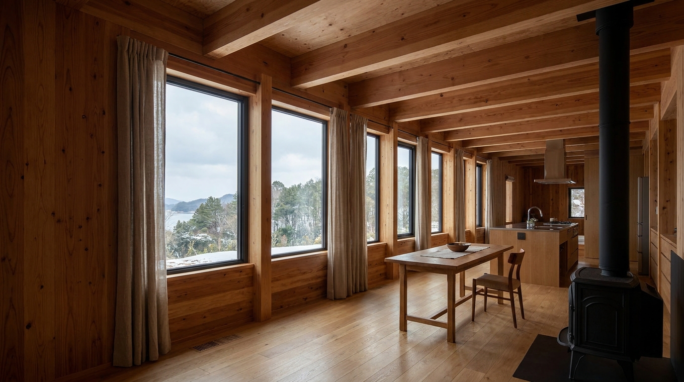 南の小屋 内観
