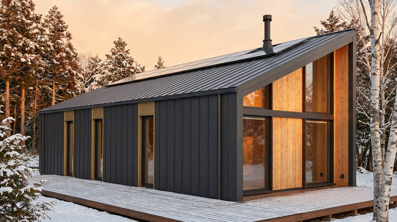 月の里 外観 — AI render based on BIM specs