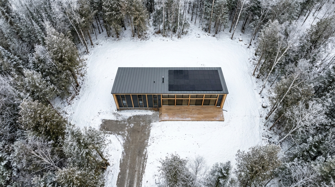 雪の小屋 配置