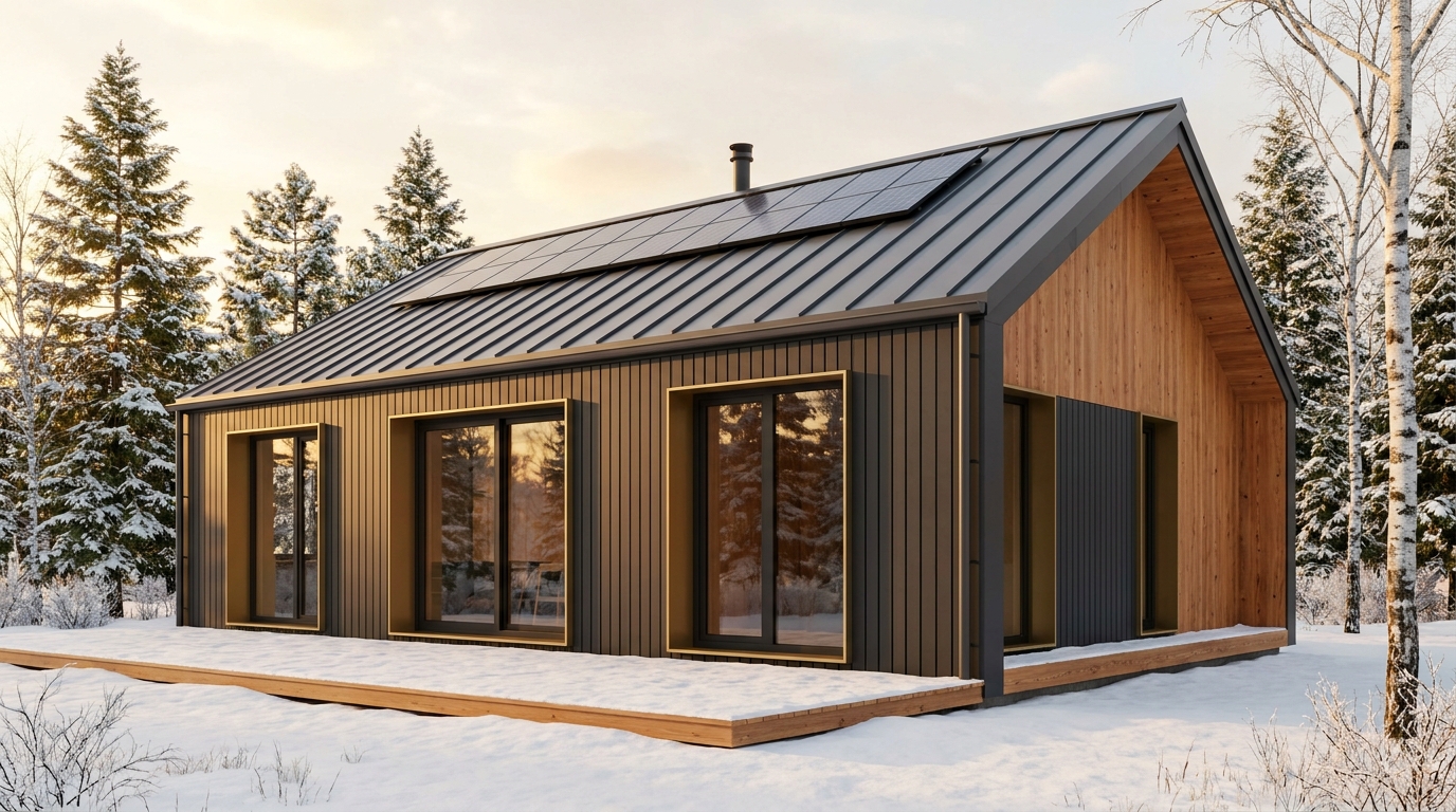 星の巣 外観 — AI render based on BIM specs