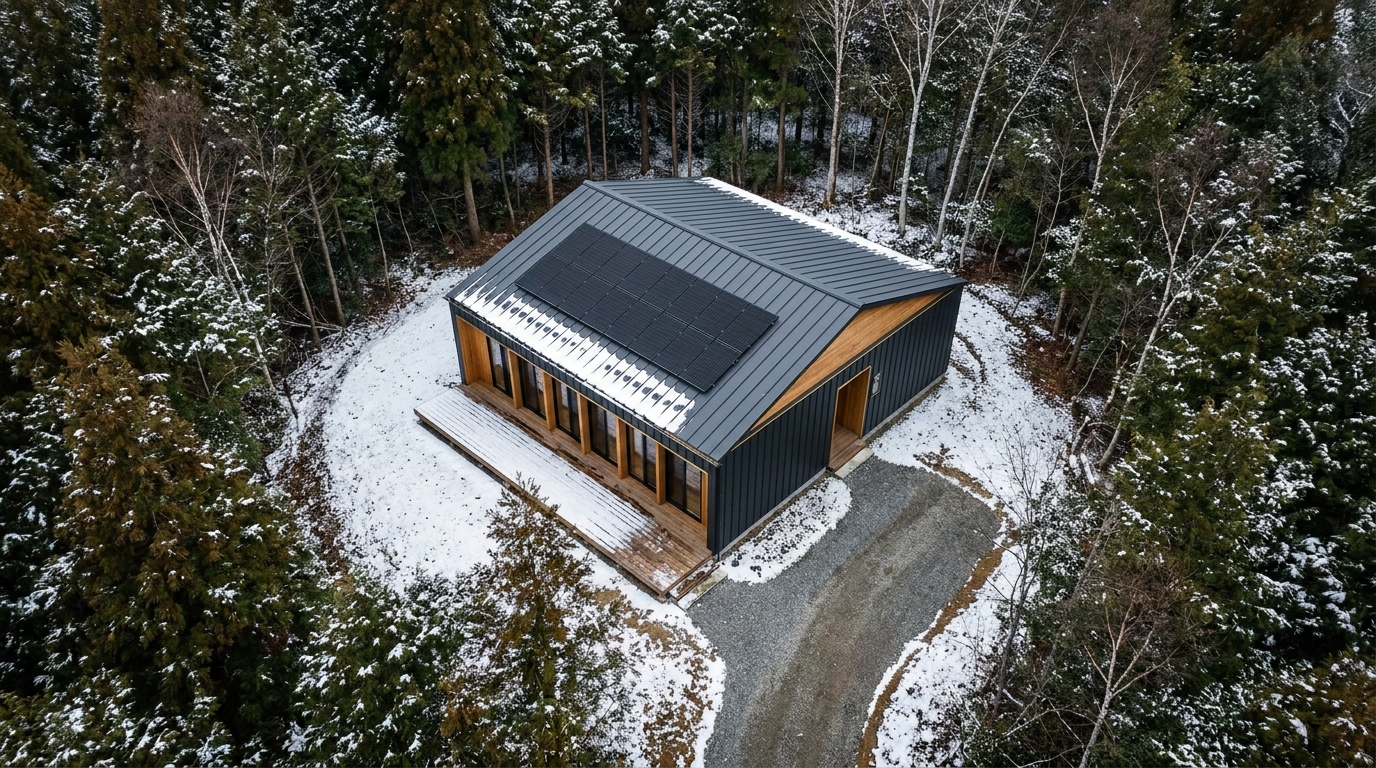 雪の小屋 配置