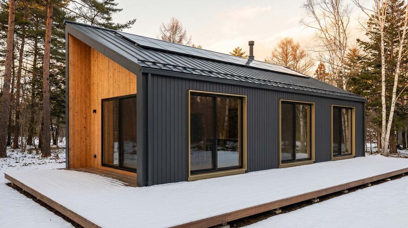 東の杜 外観 — AI render based on BIM specs