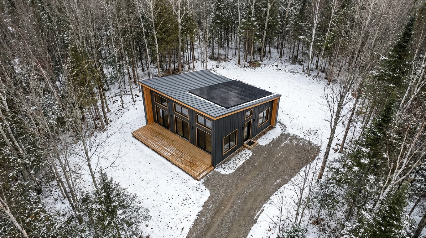 雪の小屋 配置