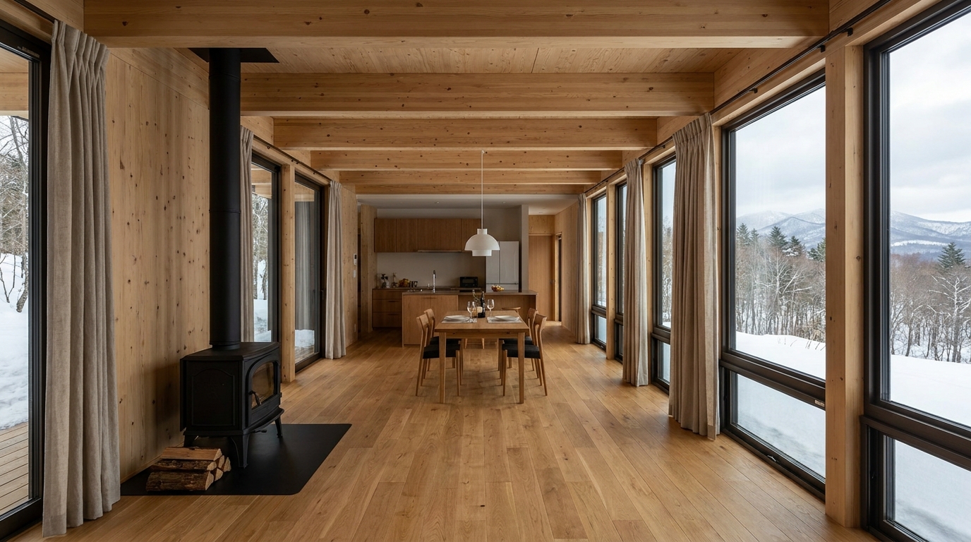 北の小屋 内観