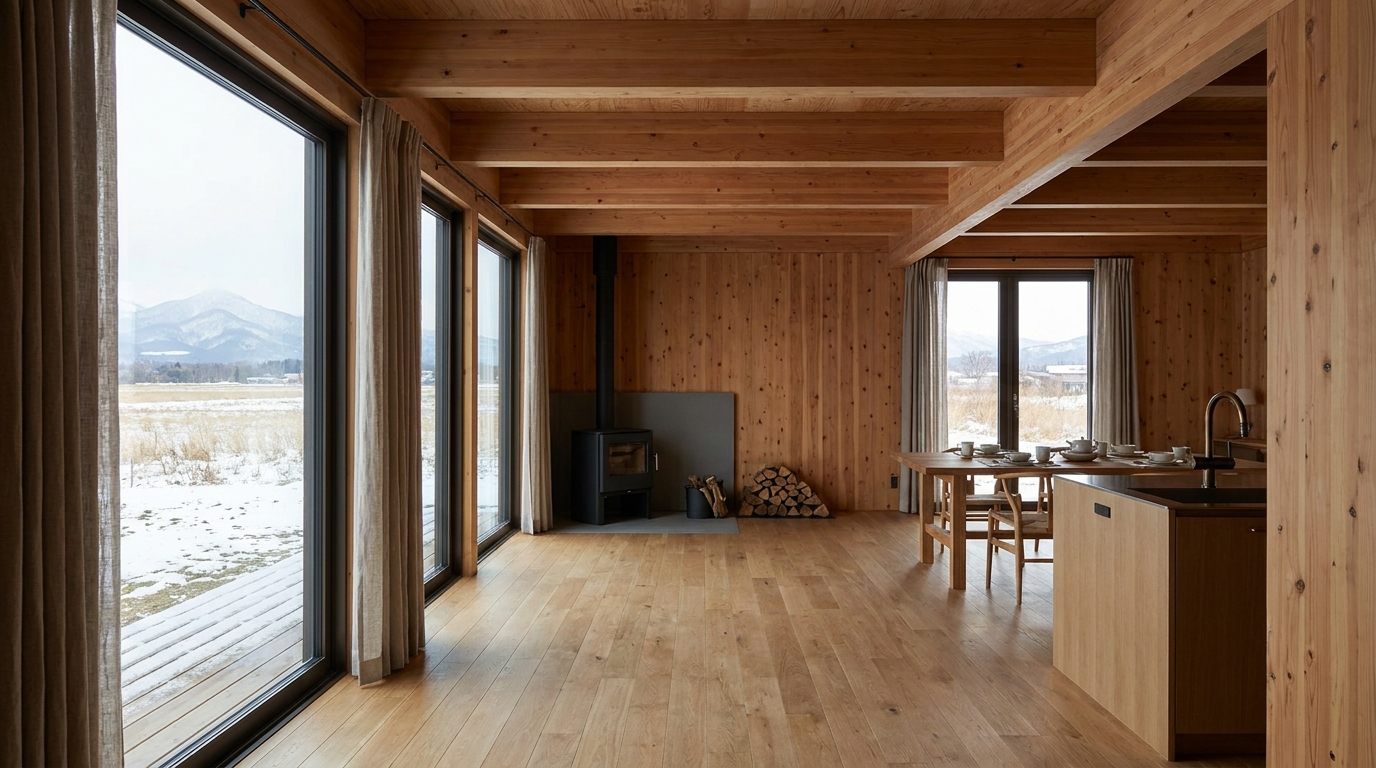 風の小屋 内観