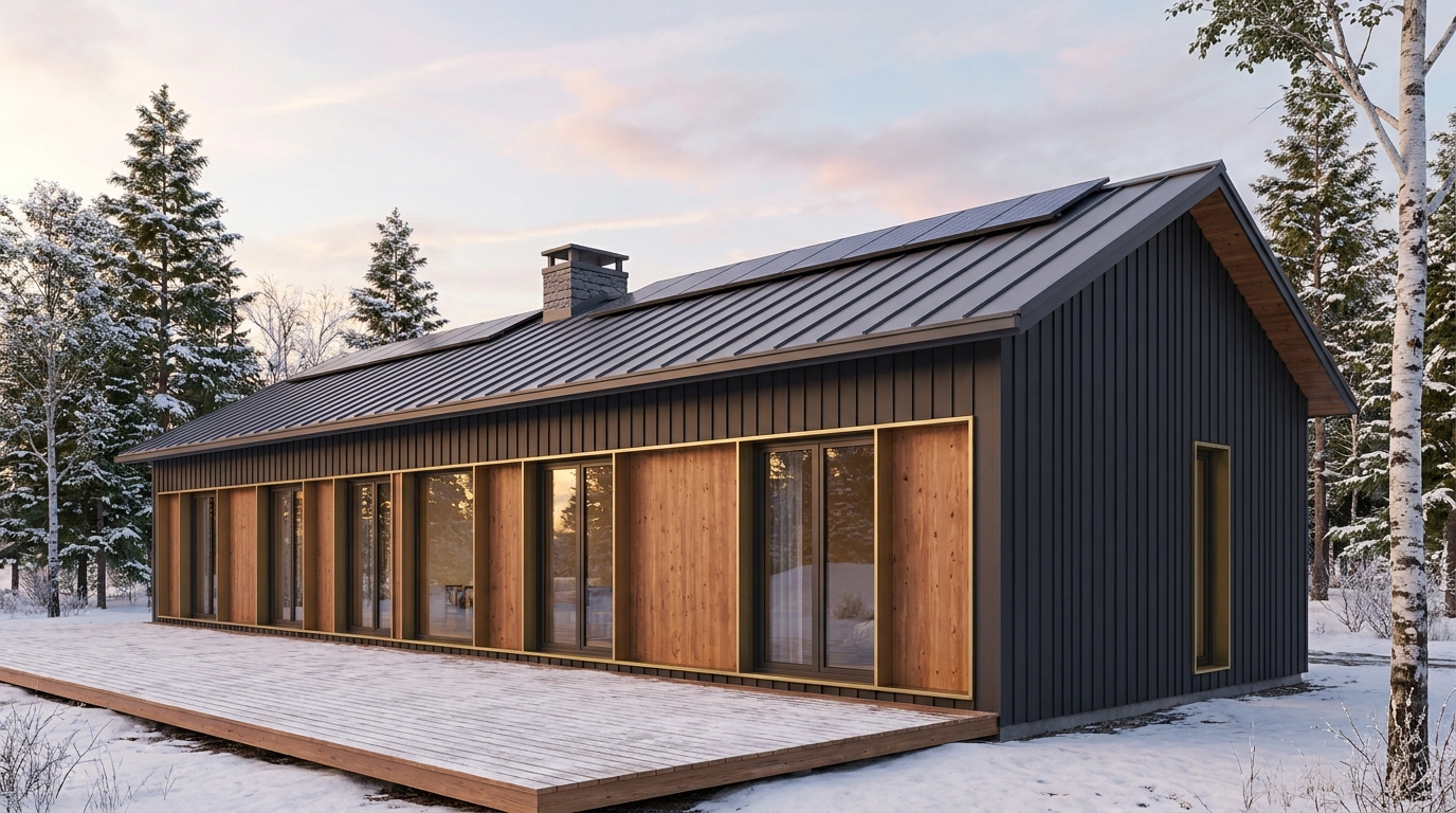 南の館 外観 — AI render based on BIM specs