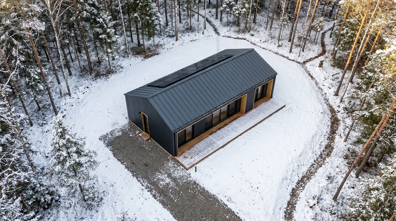 雪の小屋 配置