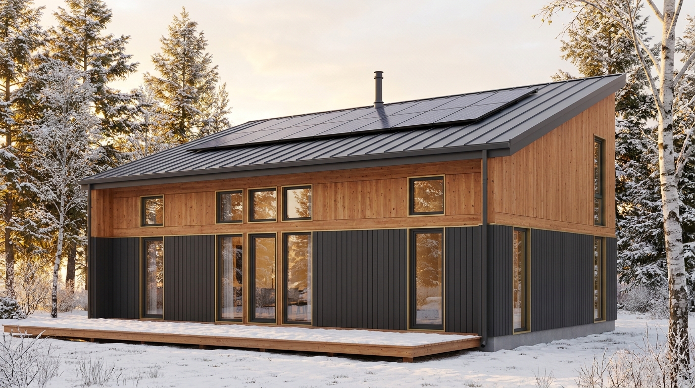星の館 外観 — AI render based on BIM specs