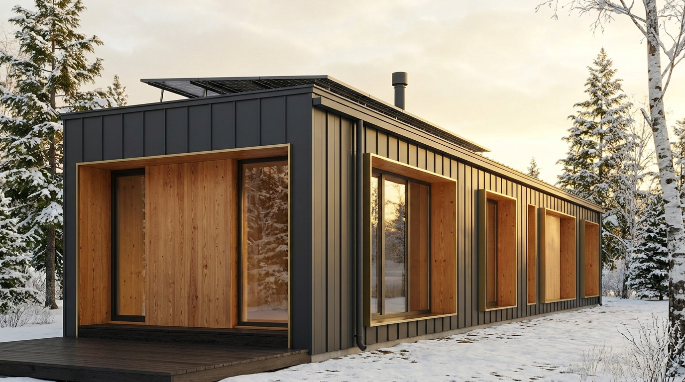 風の蔵 外観 — AI render based on BIM specs