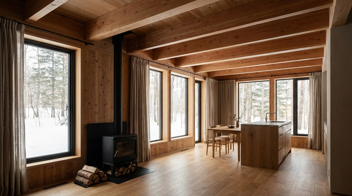 北の小屋 内観