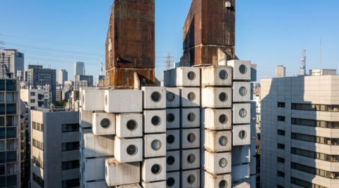 中銀カプセルタワー (Nakagin Capsule Tower)