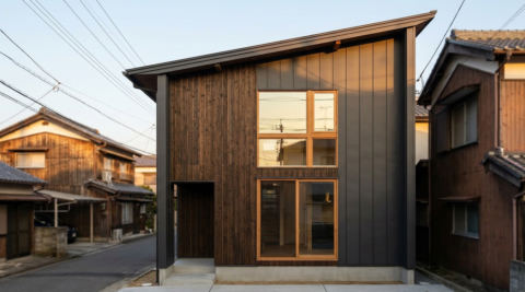 福岡・越屋根のある自然素材の家