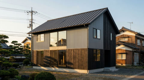 青森・越屋根のある自然素材の家