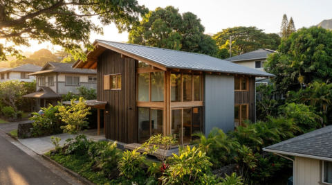 Manoa Valley Writer's House — マノアの谷の家 (書斎・ピアノルーム)
