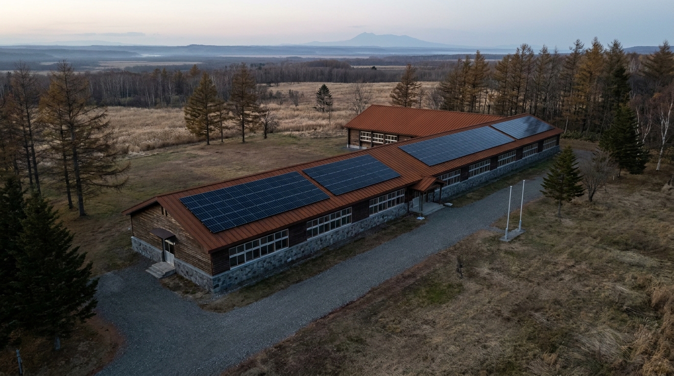 旧弥栄小学校 改修 aerial